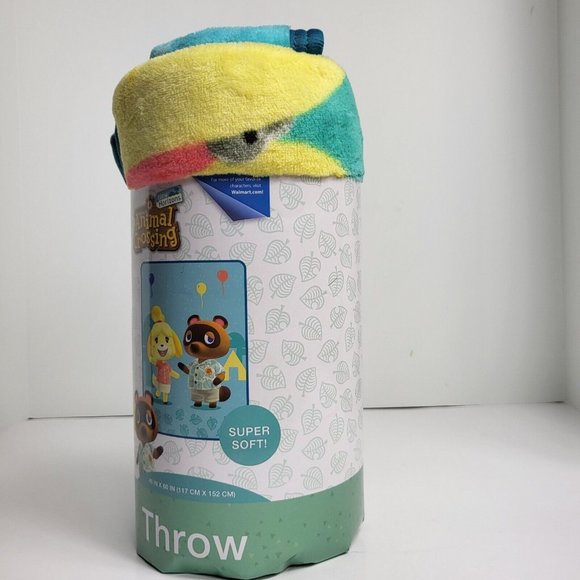 Animal Crossing New Horizons Super Soft Throw Plush Blanket 46" X 60" Nintendo - Picture 7 of 13
